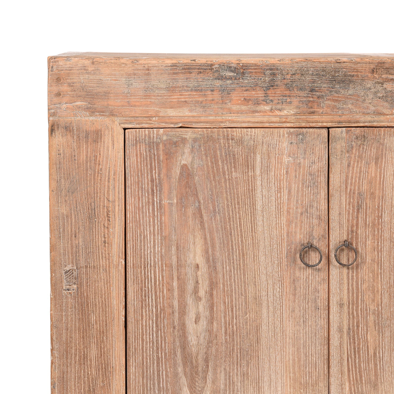 4 Door Rustic Elm Sideboard From Shanxi - 19thC