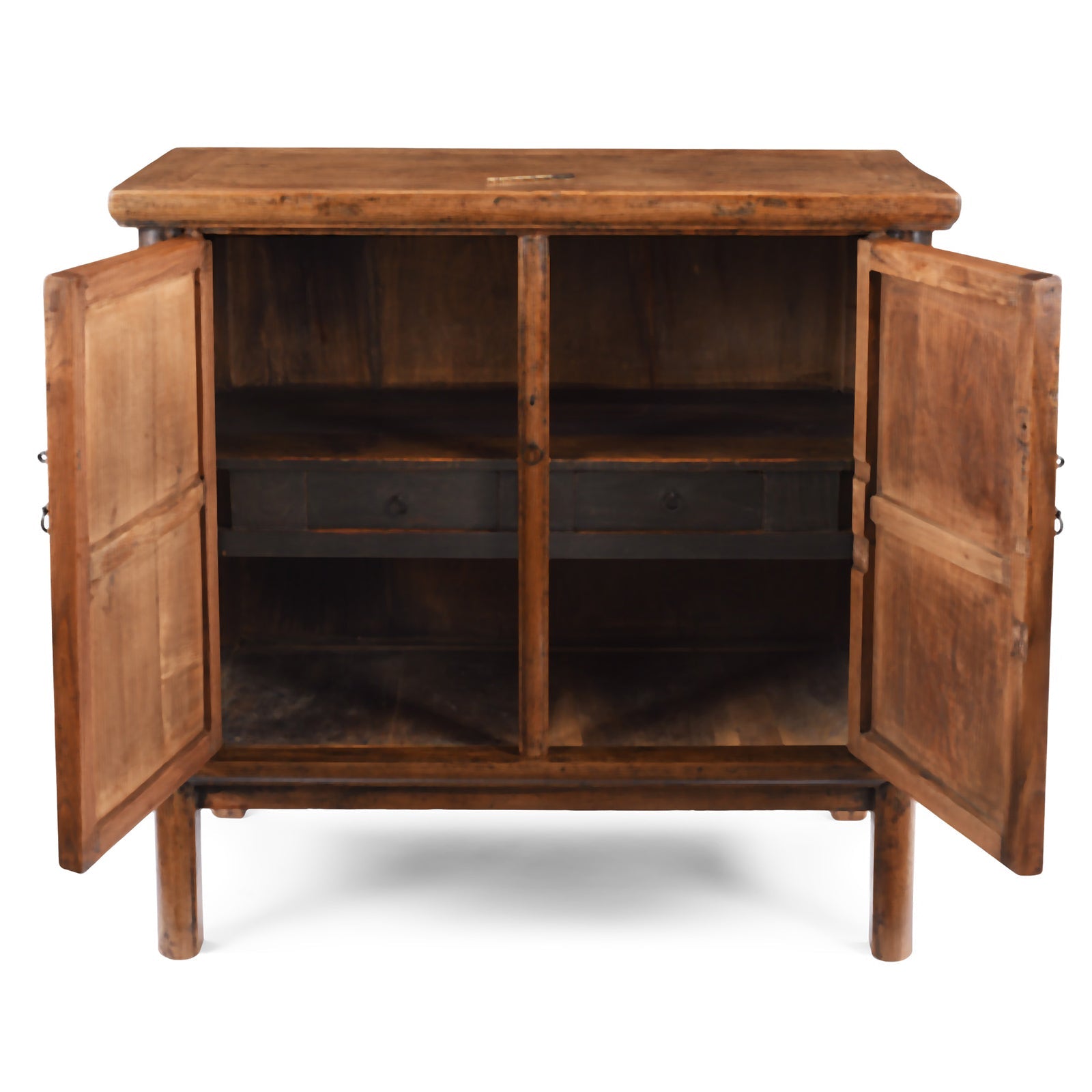 Elm Side Cabinet From Shanxi - 19th Century