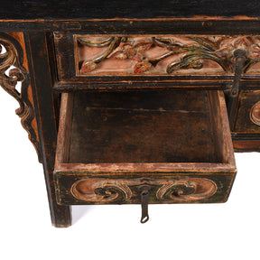 Elm Coffer Table From Shanxi Province - 18thC