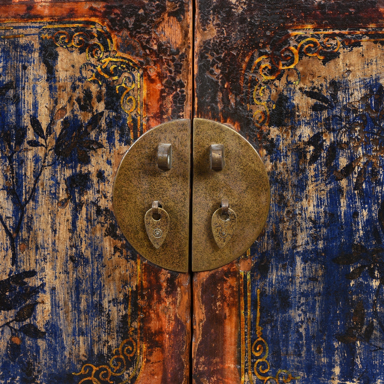 Painted Sideboard From Qinghai - 19th Century