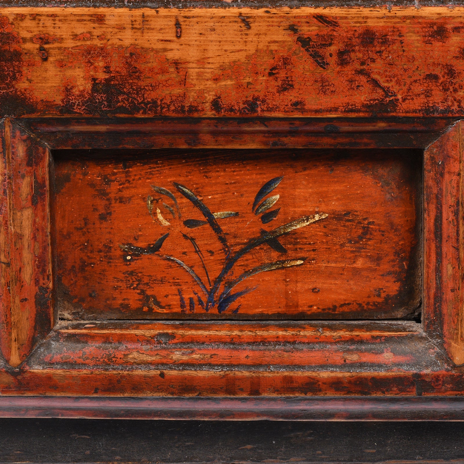 Painted Sideboard From Qinghai - 19th Century
