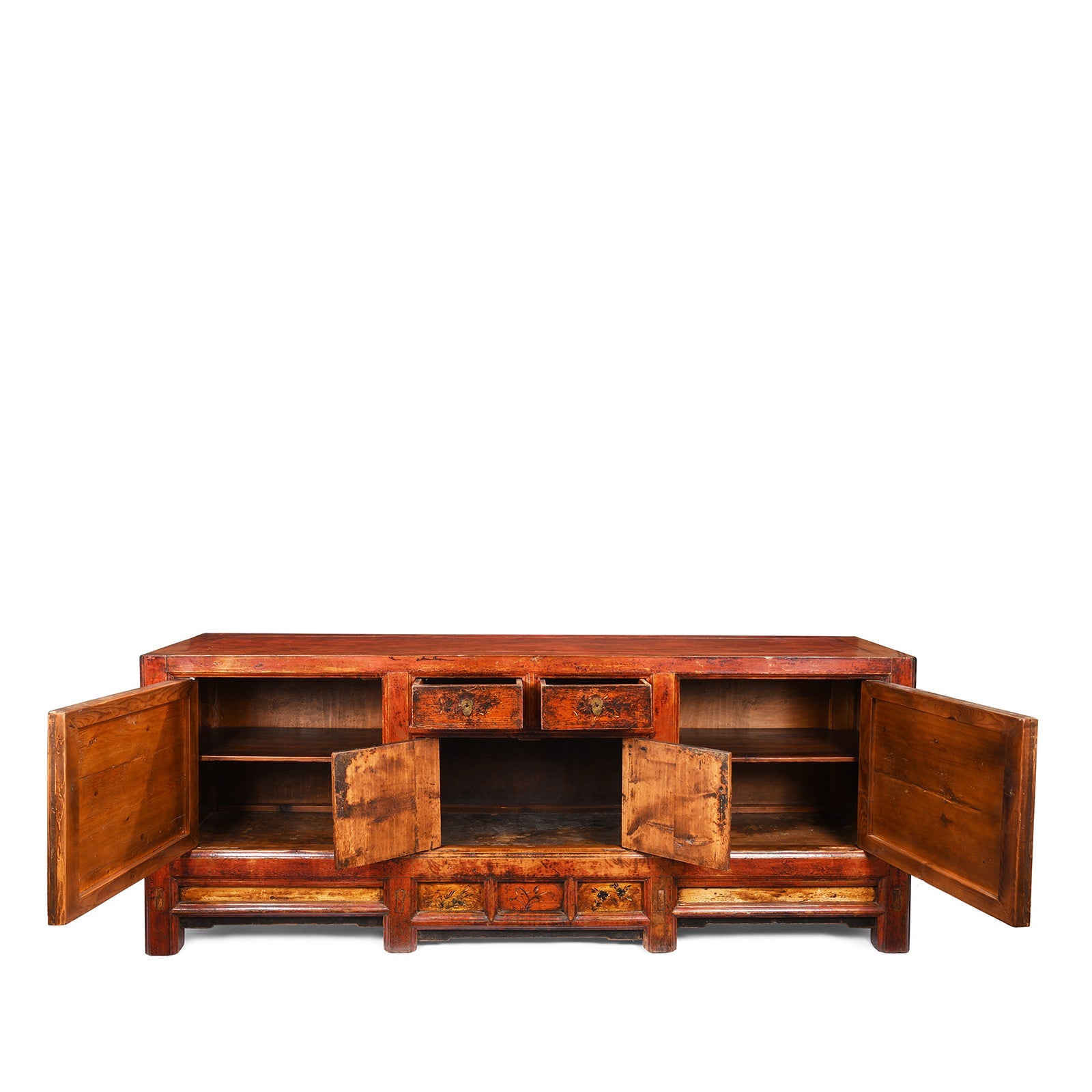 Painted Sideboard From Qinghai - 19th Century