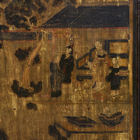 Painted Cedar Sideboard From Mongolia - 19thC