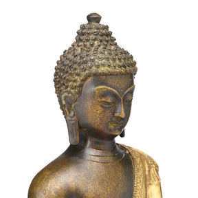 Gilt Bronze Buddha Statue - Bhumisparsha Mudra