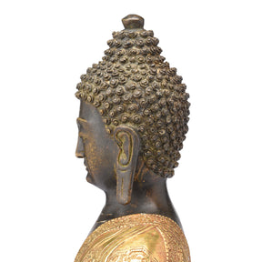Gilt Bronze Buddha Statue - Bhumisparsha Mudra
