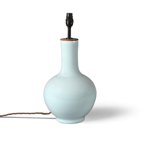Celadon Glaze Porcelain Bottle Vase Lamp