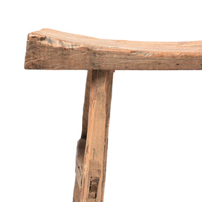 Chinese Elm Saddle Stool From Shanxi - 19thC