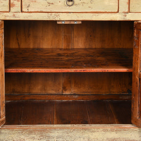 Chinese Grey Lacquer Sideboard Made From Reclaimed Wood