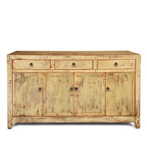 Chinese Grey Lacquer Sideboard Made From Reclaimed Wood