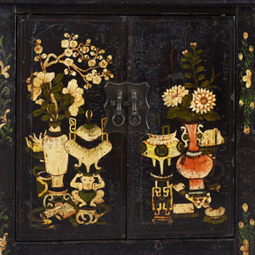 Black Lacquered Sideboard From Shanxi - Early 19th Century