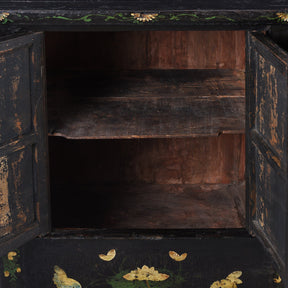 Black Lacquered Sideboard From Shanxi - Early 19th Century