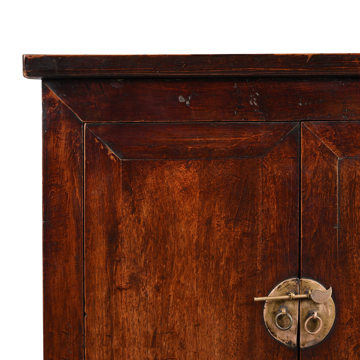Walnut Chinese Cabinet From Gansu - 19thC