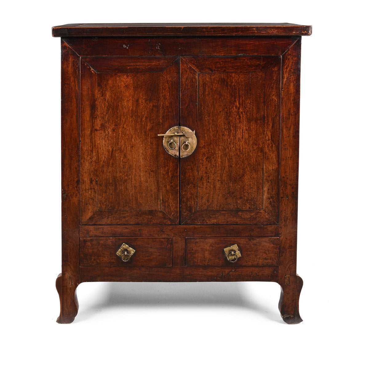 Walnut Chinese Cabinet From Gansu - 19thC