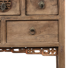 Carved Elm Coffer Table From Shanxi - Early 19th Century