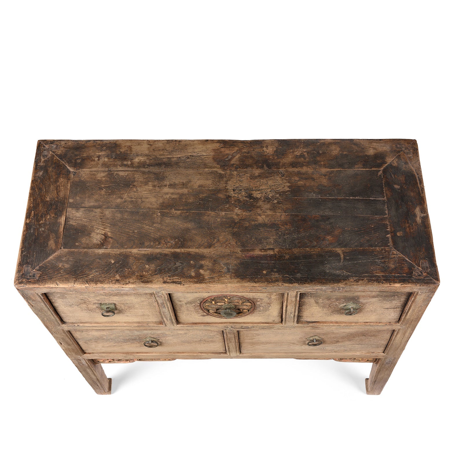 Carved Elm Coffer Table From Shanxi - Early 19th Century