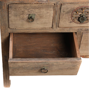 Carved Elm Coffer Table From Shanxi - Early 19th Century