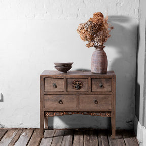 Carved Elm Coffer Table From Shanxi - Early 19th Century