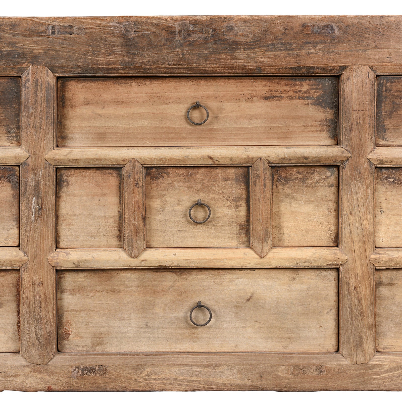 Elm Chest Of Drawers From Gansu - 19th Century