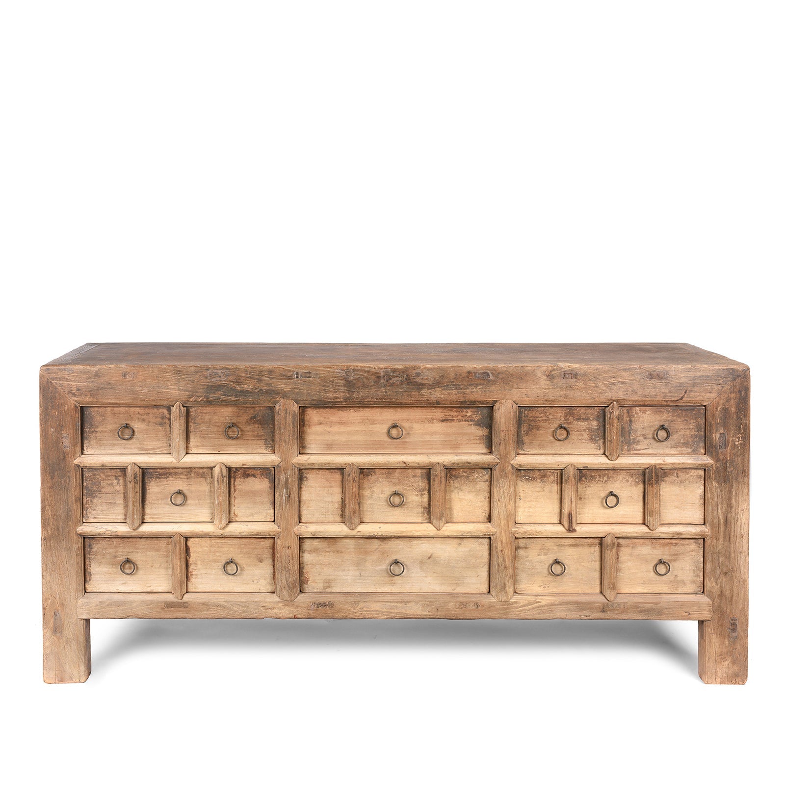 Elm Chest Of Drawers From Gansu - 19th Century