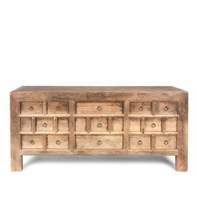 Elm Chest Of Drawers From Gansu - 19th Century