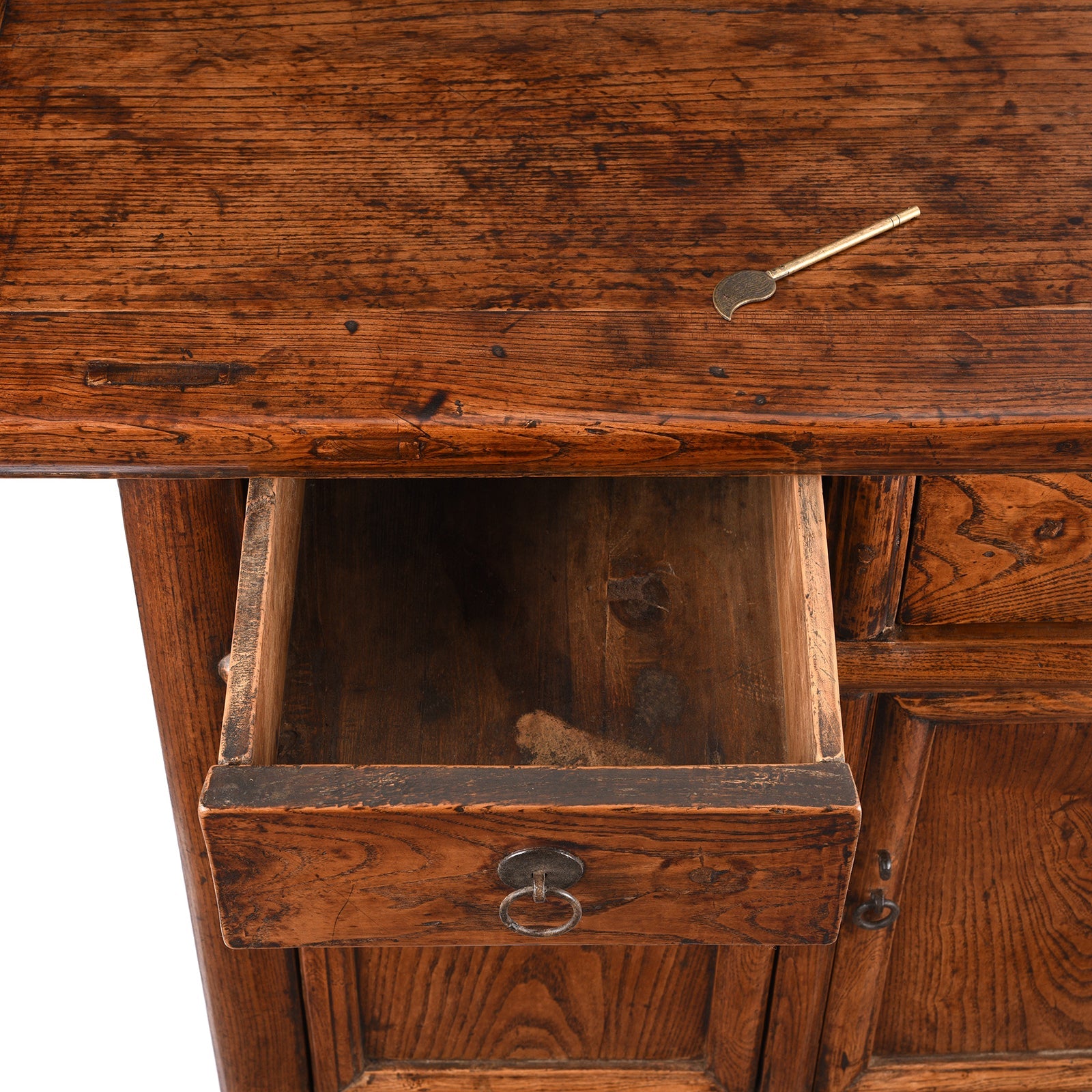 Locust Wood Cabinet From Gansu Province - 19th Century