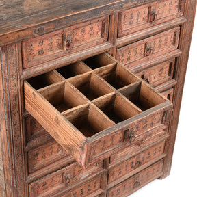 Painted Apothecary Chest From Shanxi Province - 19th Century