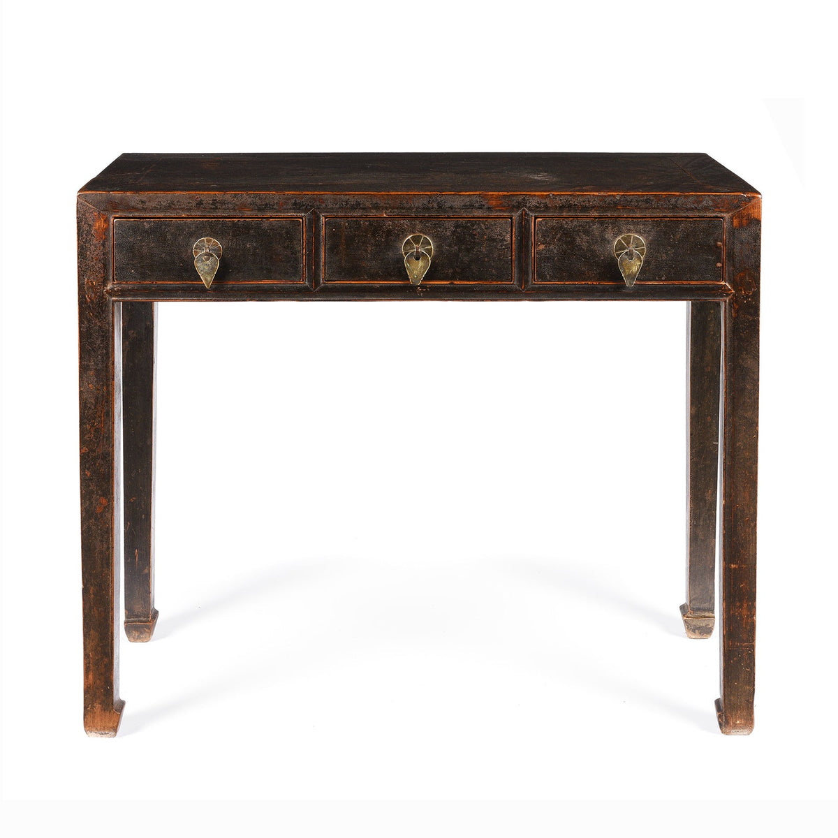 Black Lacquer Console Table, Ming Style - Late 19thC