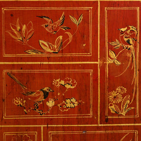 Red Lacquer Chinese Sideboard From Dongbei - Ca 1920