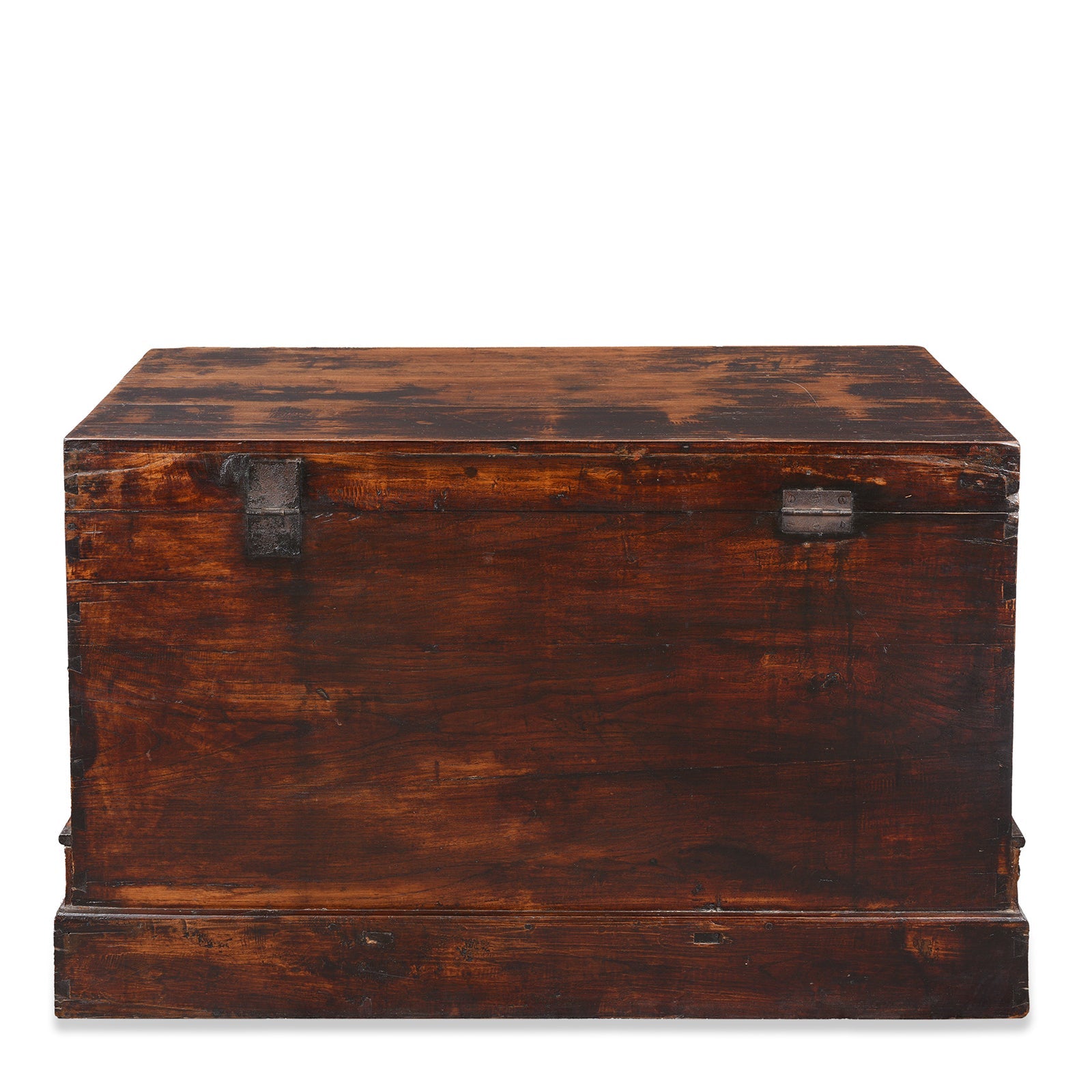 Red Painted Trunk From Shanxi - Ca 1900