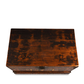 Red Painted Trunk From Shanxi - Ca 1900