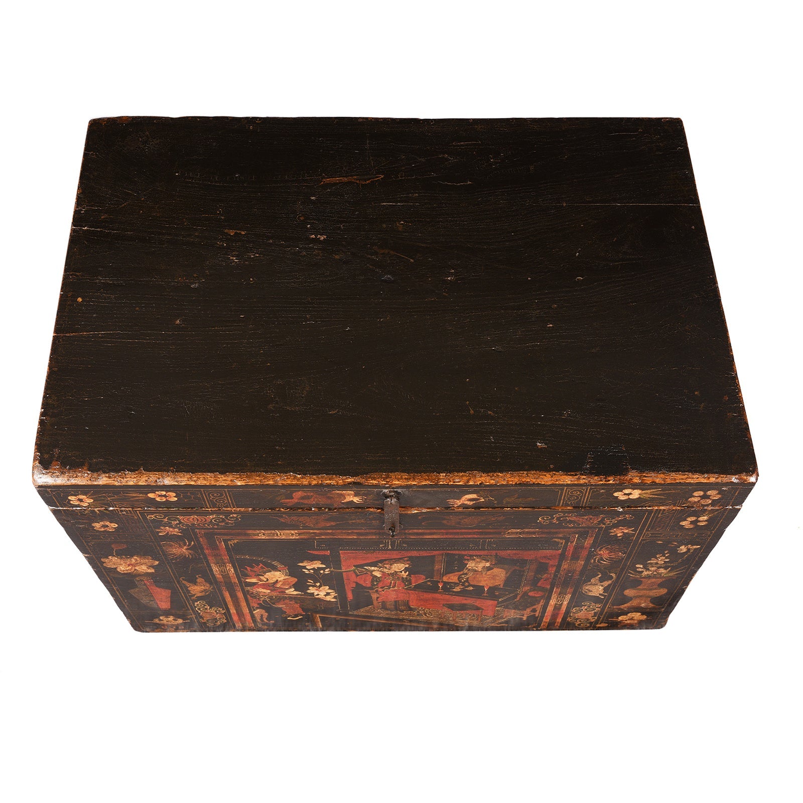 Painted Opera Chest From Shanxi - 19th Century