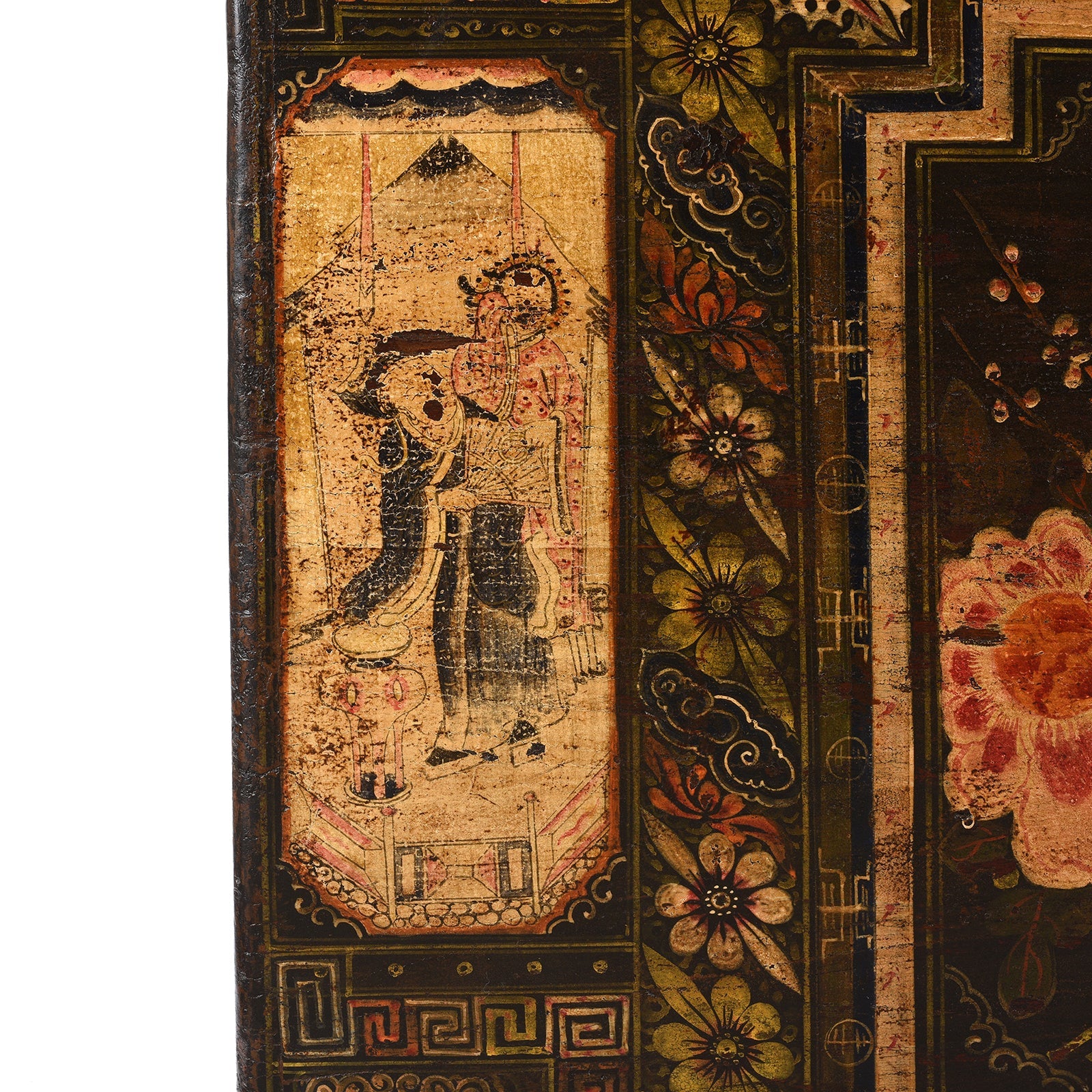 Painted Opera Chest From Shanxi - 19th Century
