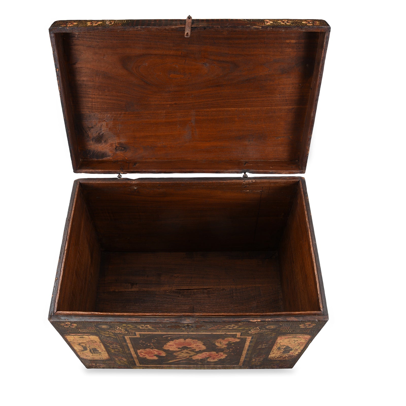 Painted Opera Chest From Shanxi - 19th Century