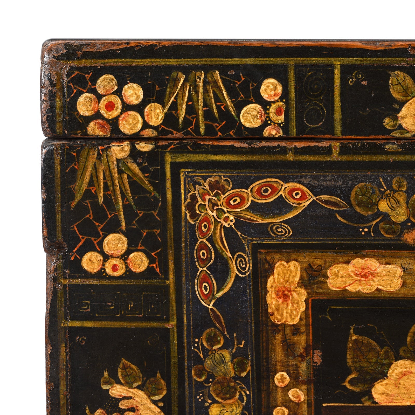 Painted Opera Chest From Shanxi Province - 19th Century