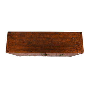 Red Lacquer Chinese Sideboard From Dongbei - Ca 1920