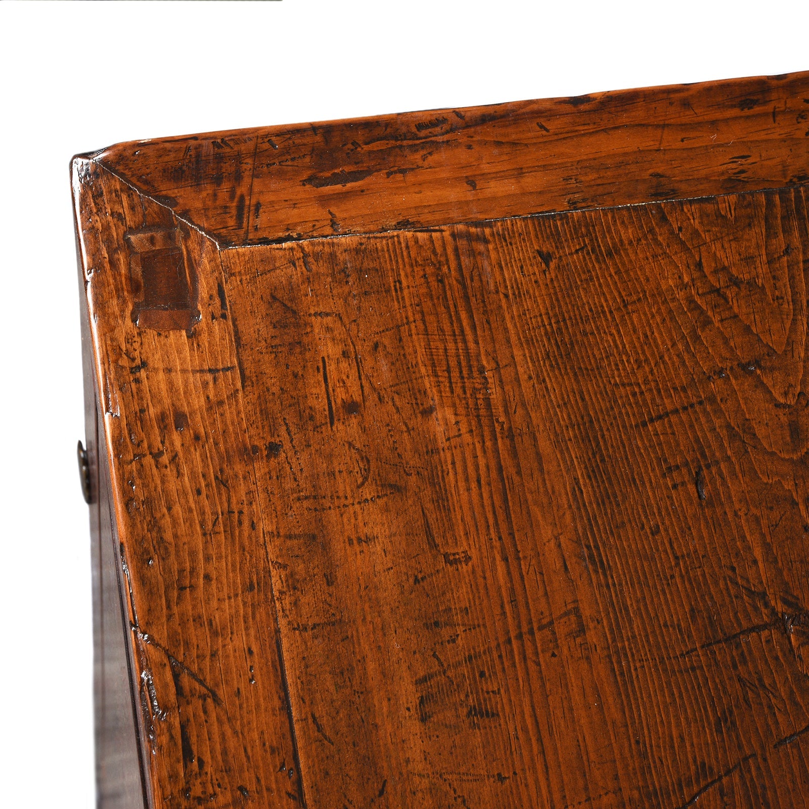 Red Lacquer Chinese Sideboard From Dongbei - Ca 1920