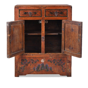 Painted Mongolian Side Cabinet - 19th Century