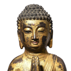 Kneeling Brass Buddha