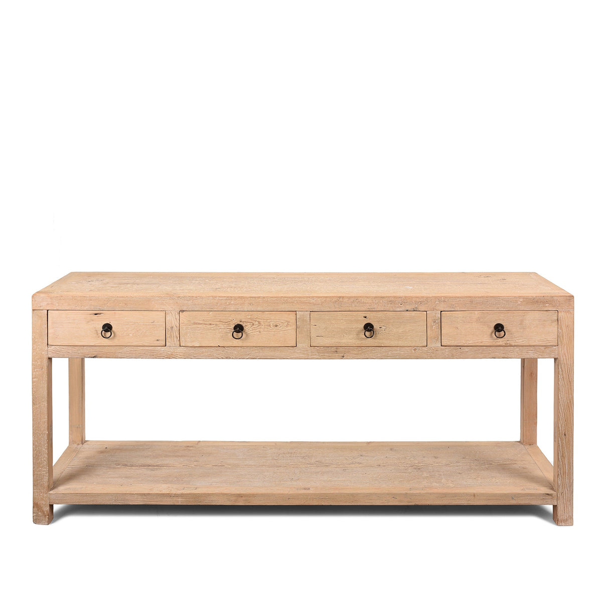 4 Drawer Console Table Made From Reclaimed Pine