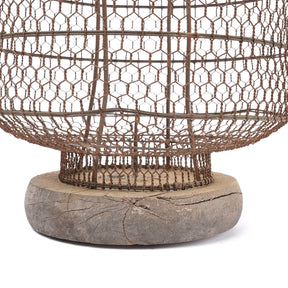 Old Chinese Wire Lantern From Shanxi - Ca 1940's