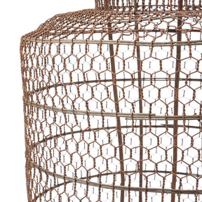 Old Chinese Wire Lantern From Shanxi - Ca 1940's