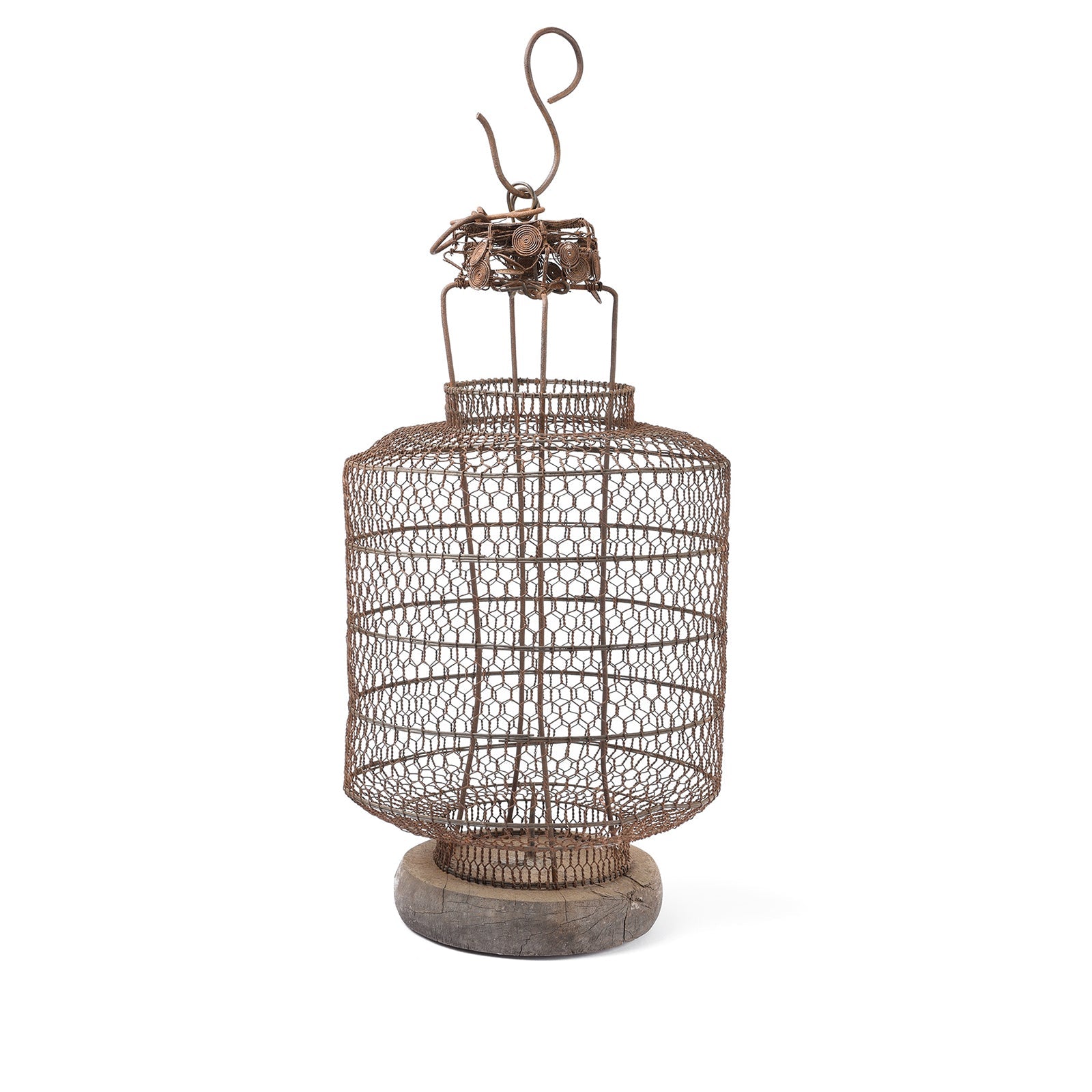 Old Chinese Wire Lantern From Shanxi - Ca 1940's