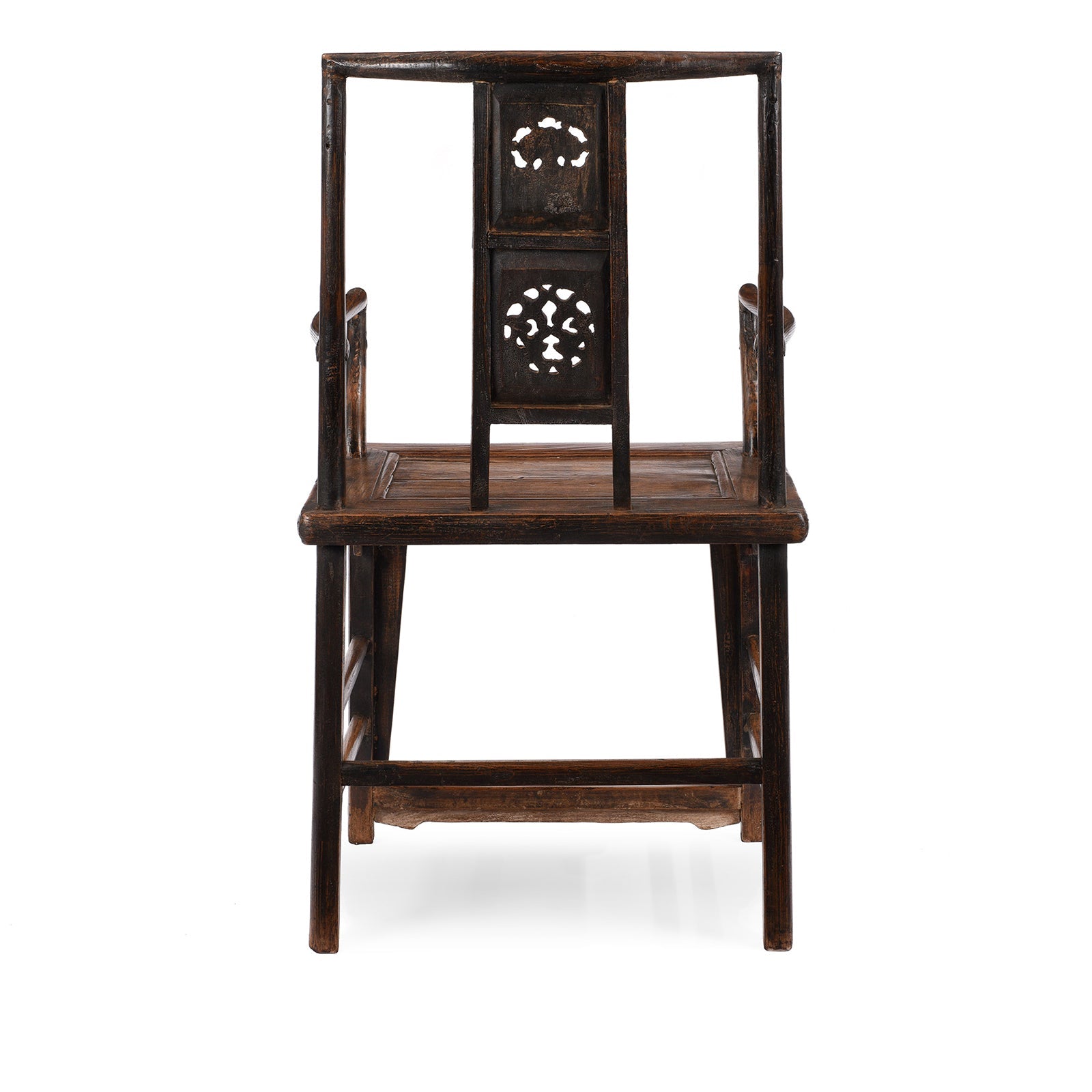 Elm Arm Chair From Shanxi - 19th Century