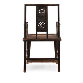 Elm Arm Chair From Shanxi - 19th Century