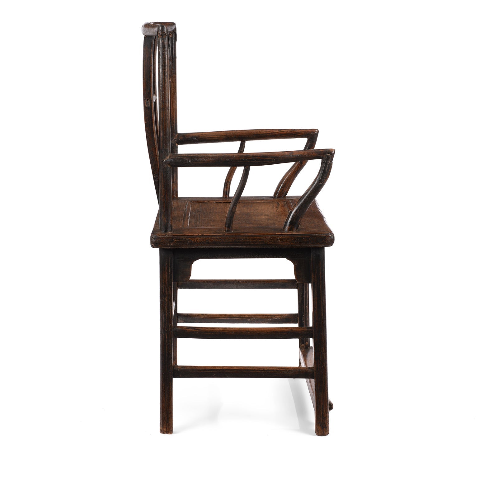 Elm Arm Chair From Shanxi - 19th Century
