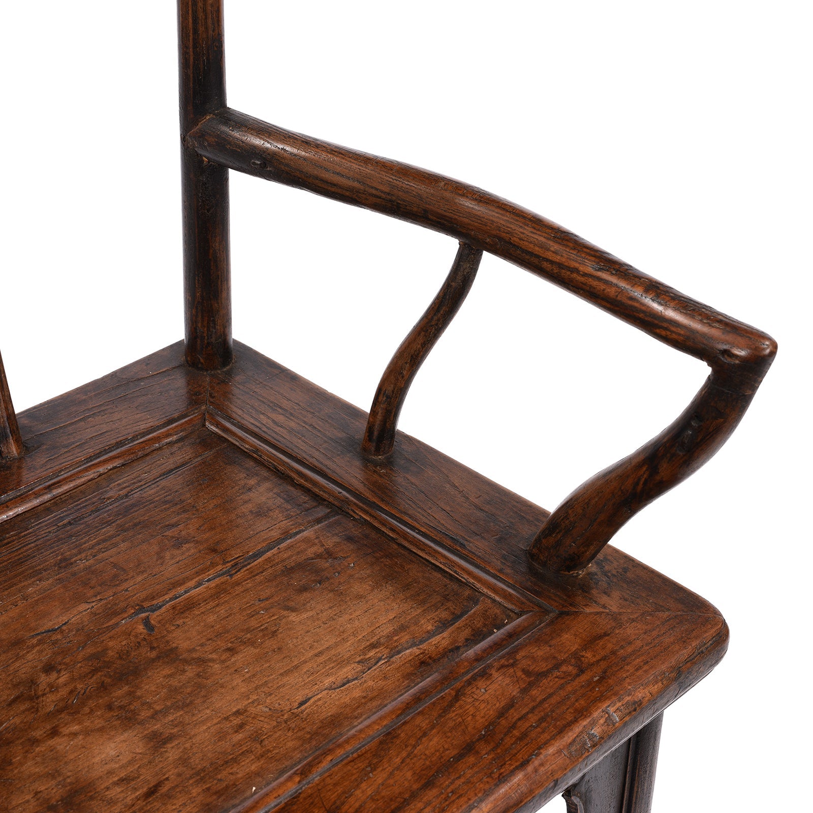 Elm Arm Chair From Shanxi - 19th Century