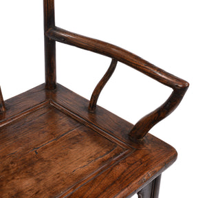 Elm Arm Chair From Shanxi - 19th Century