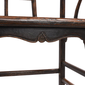 Elm Arm Chair From Shanxi - 19th Century