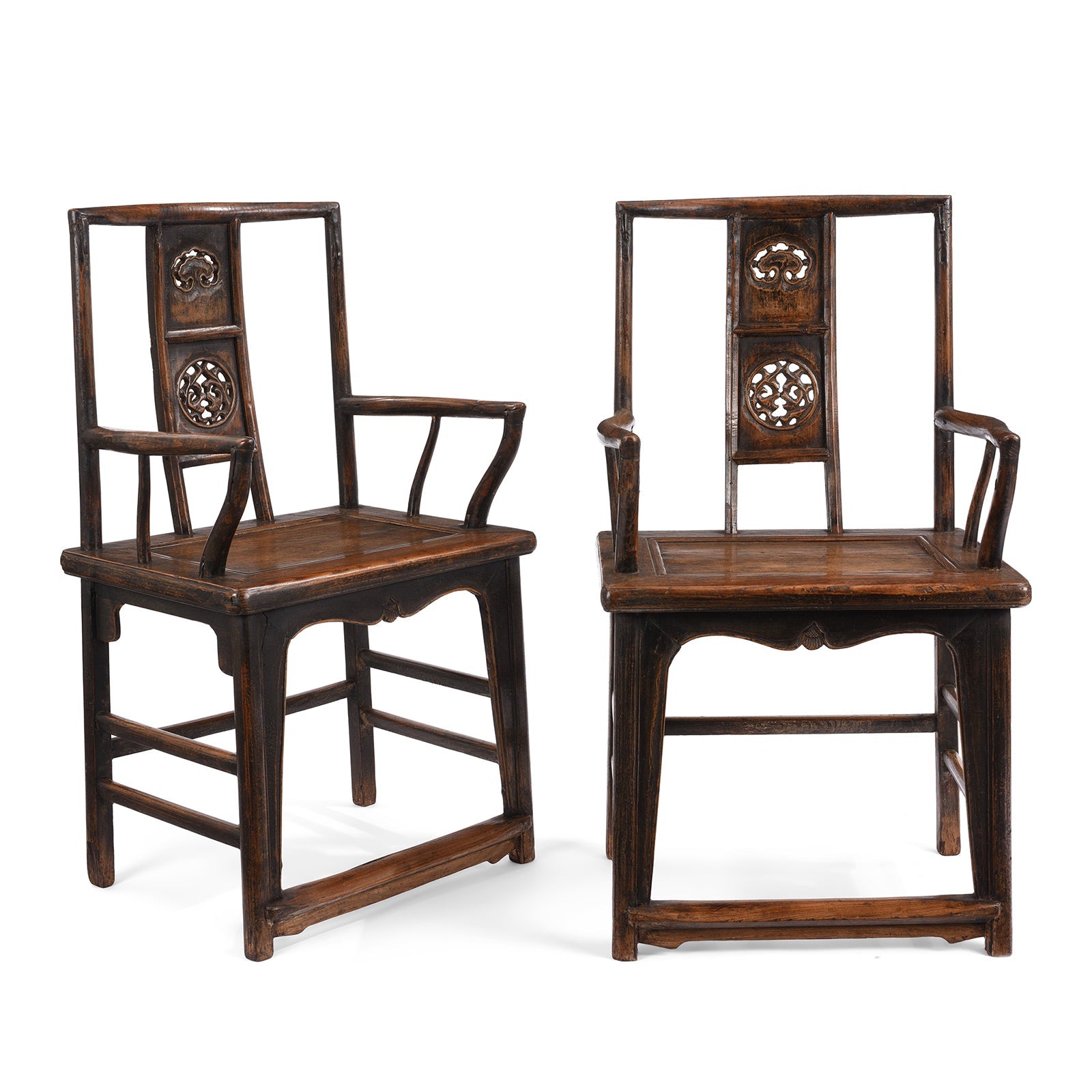 Elm Arm Chair From Shanxi - 19th Century