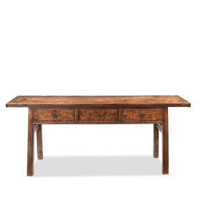 Three Drawer Console Table From Shanxi - 19th Century